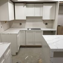 LSC Marble & Granite White Marble Kitchen